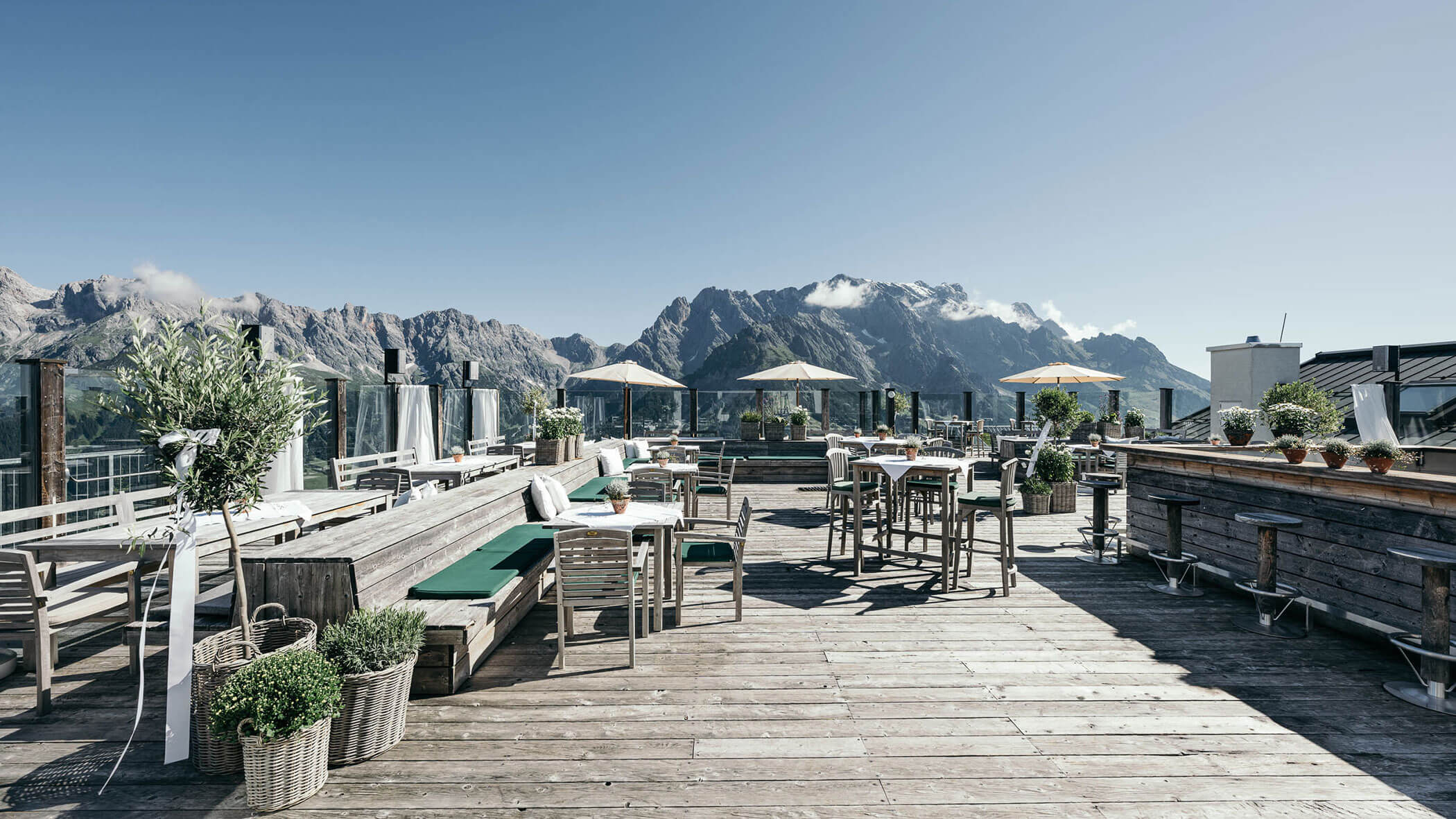 Dachterrasse - Steinbock Alm