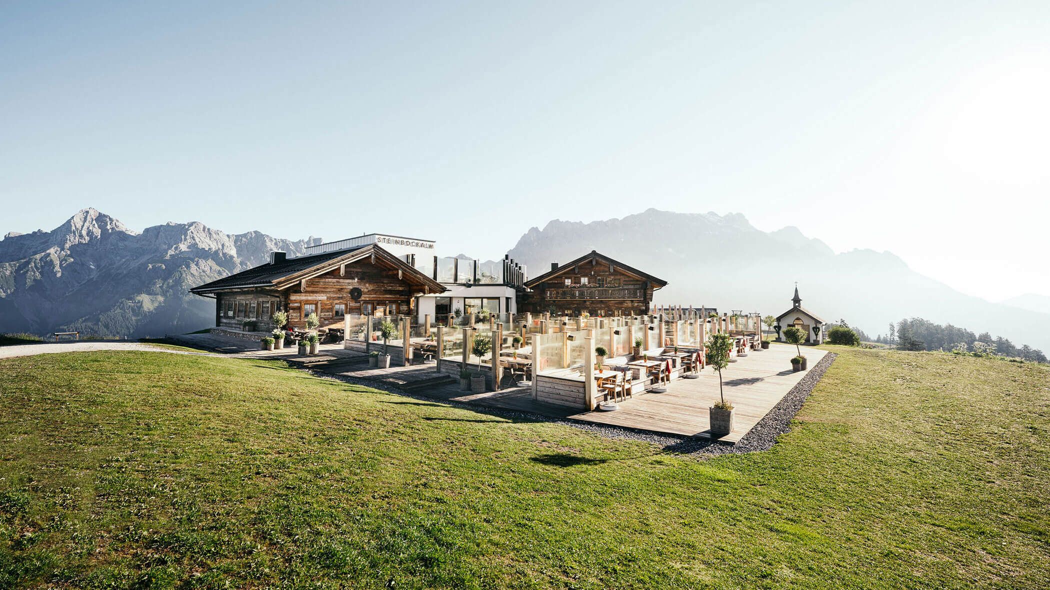 Steinbock Alm im Sommer